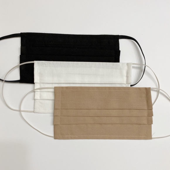 3PCS Adult-Sized FACE MASKS with filter Pocket - Picture 2 of 5